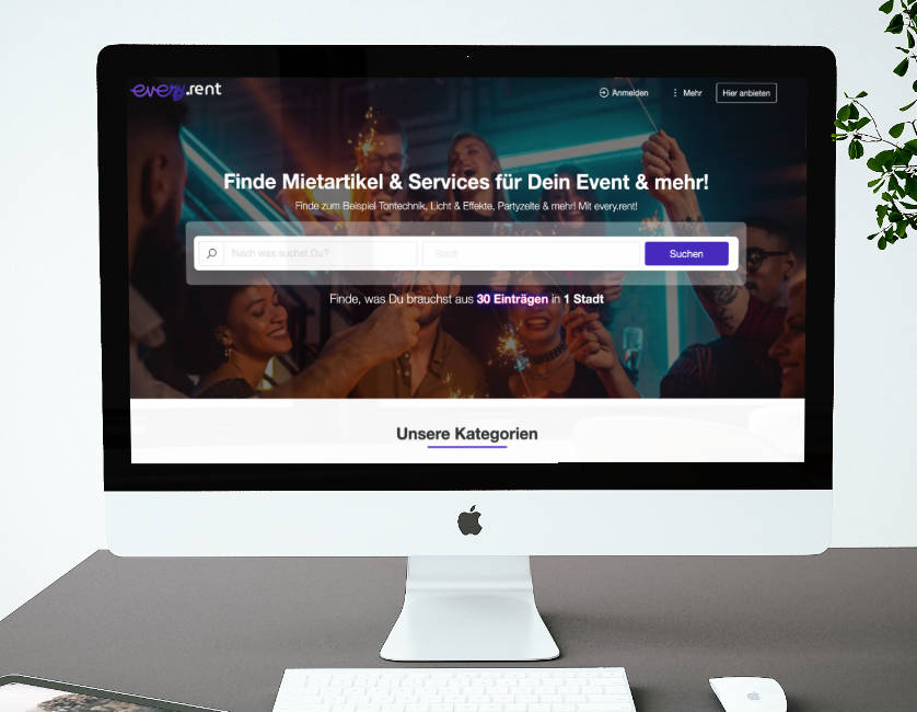 every.rent: Vermietportal für verschiedenste Mietartikel