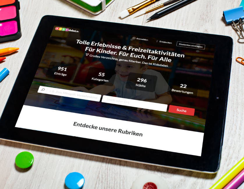 Kidsdabei: Unser großes Portal für Freizeitaktivtäten für und mit Kindern